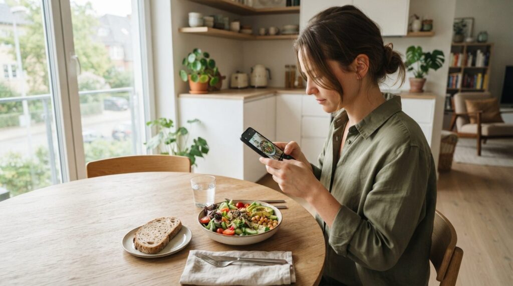 Lifestyle shot of a young professional using smartphone came